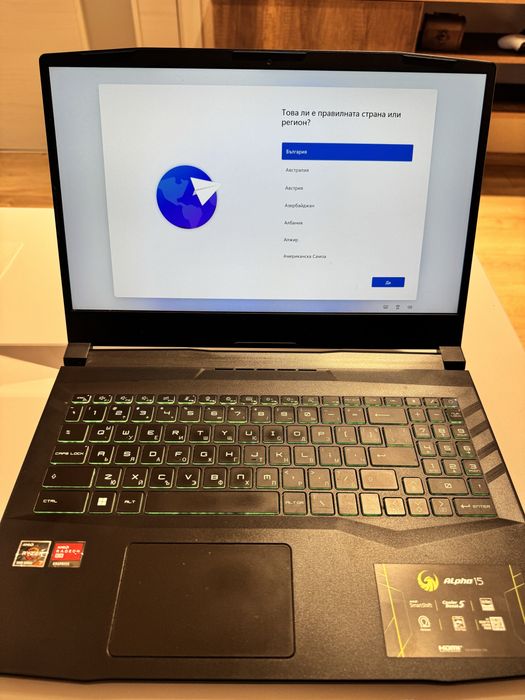 Лаптоп MSI Alpha 15 B5EEK, AMD