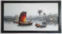 40 годишна Маслена картина от остров бали