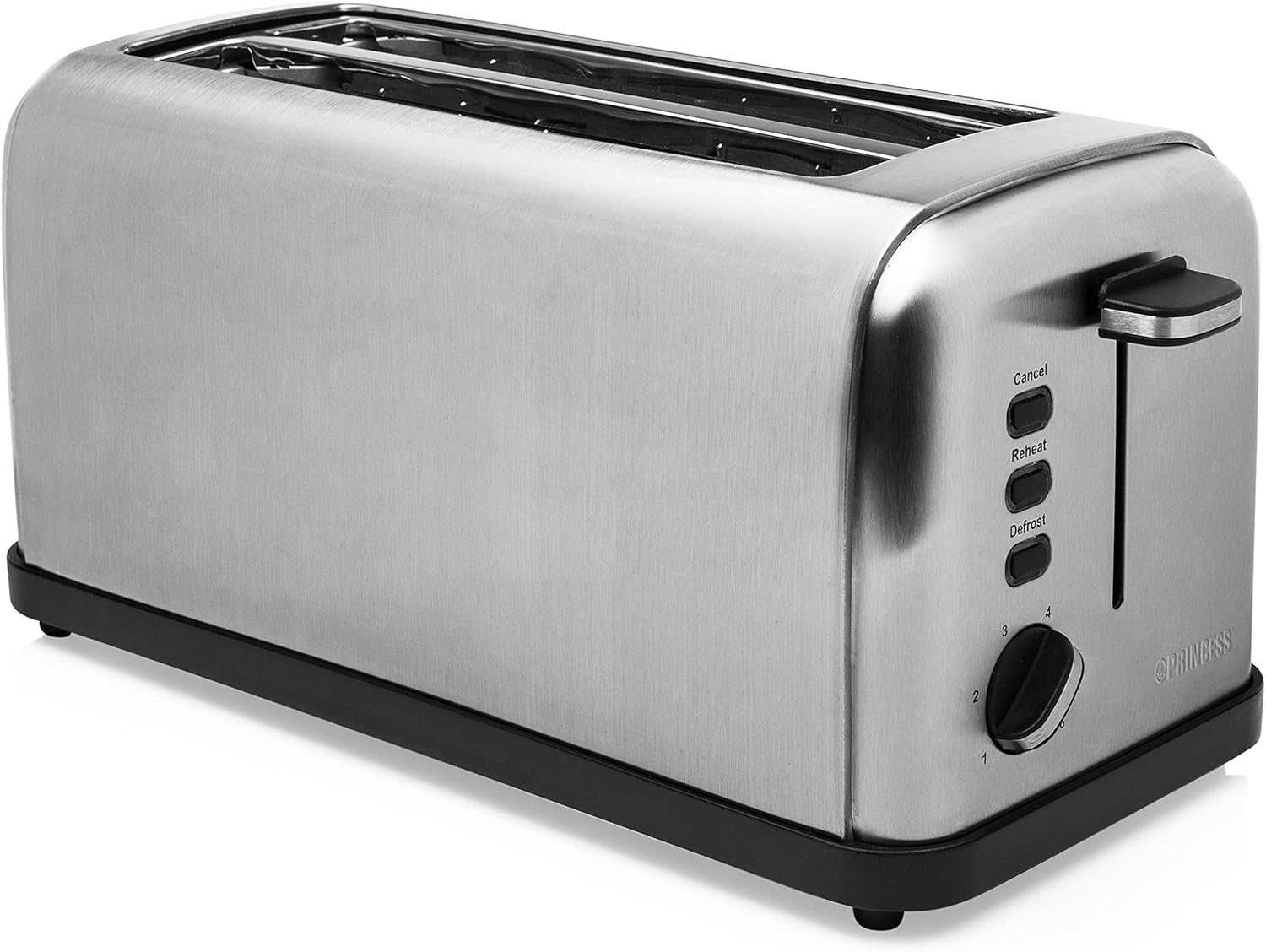 Princess Тостер за 4 Филийки, 1750W, Неръждаема стомана