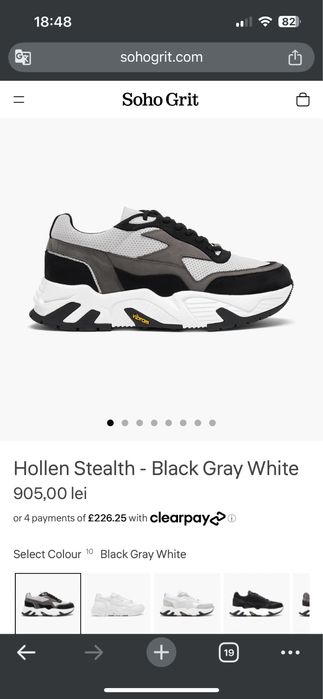 Trainers Soho Grit din piele – mărimea 42 / 26,5 cm – ca noi!