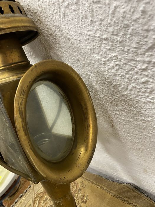 Месингов фенер от файтон или ретро автомобил