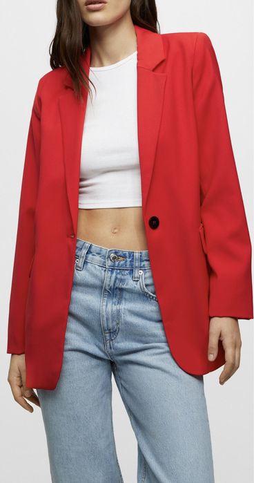 Vand Sacou Blazer Pull&Bear Nou Rosu