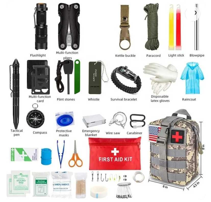 Kit Pentru Supravietuire Si Pentru Camping 42 piese