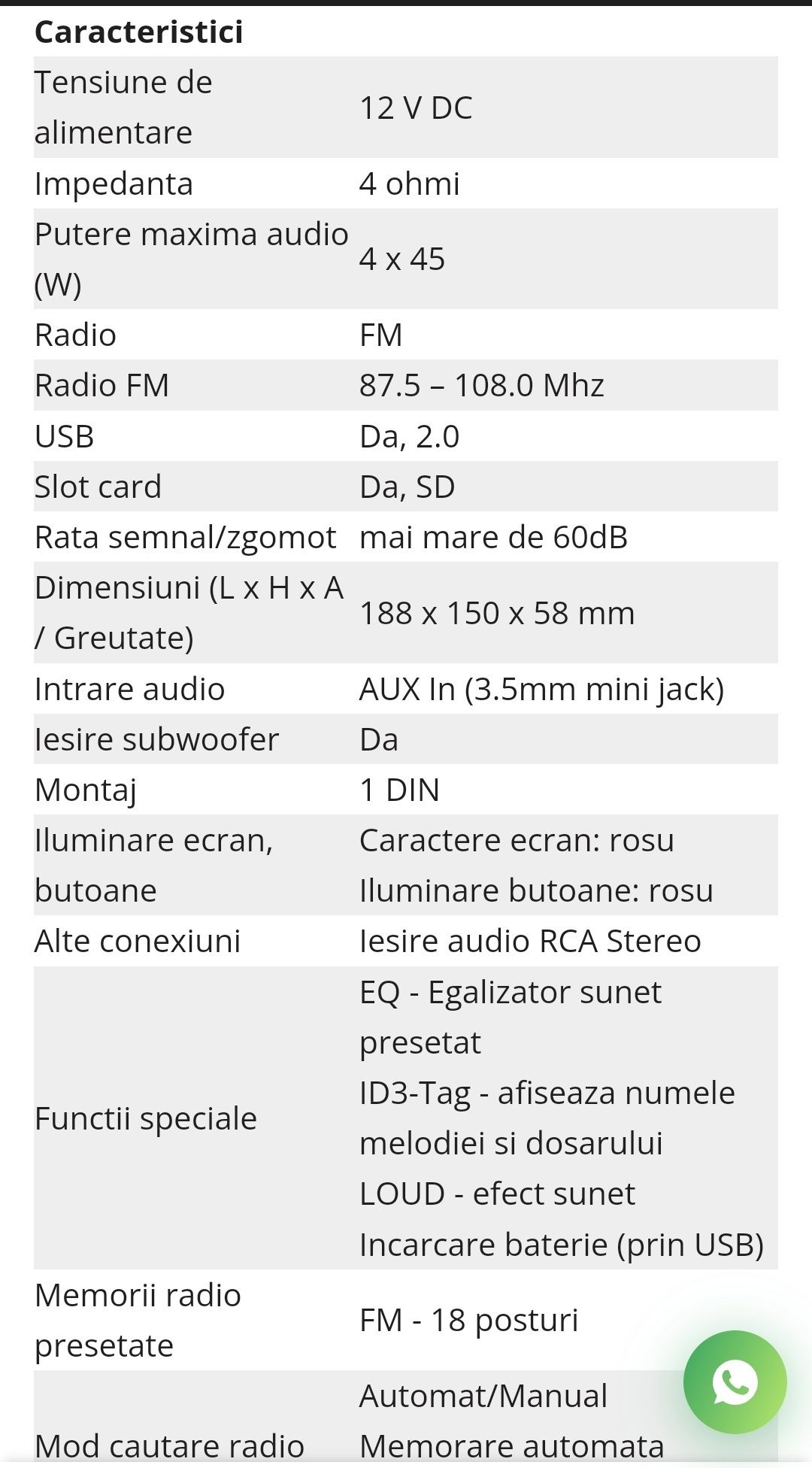 Casetofon radio PNI