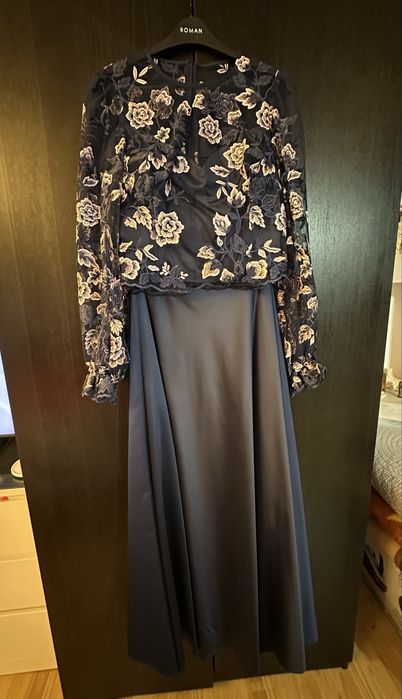 Bluza dantela si fusta lunga