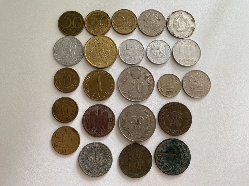 Monede vechi România + alte țări