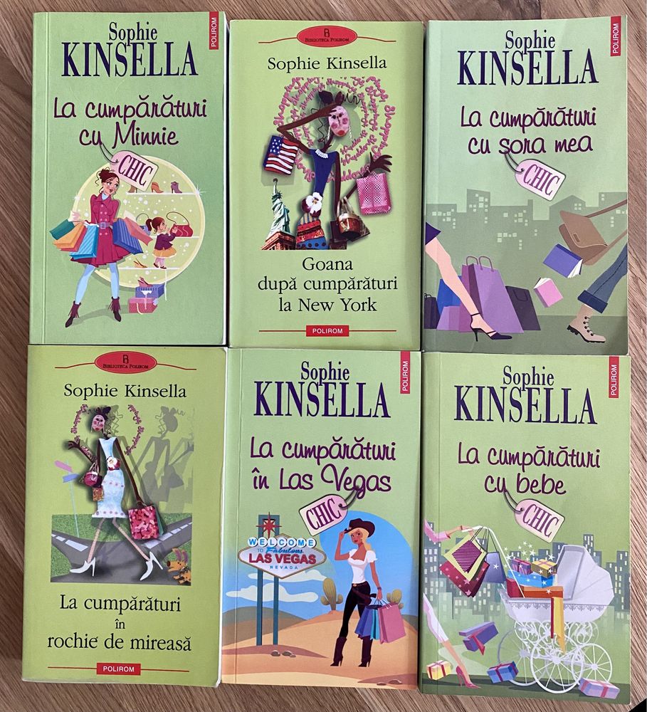 Set 6 carti Sophie Kinsella - pt cititoarele pasionate de shopping