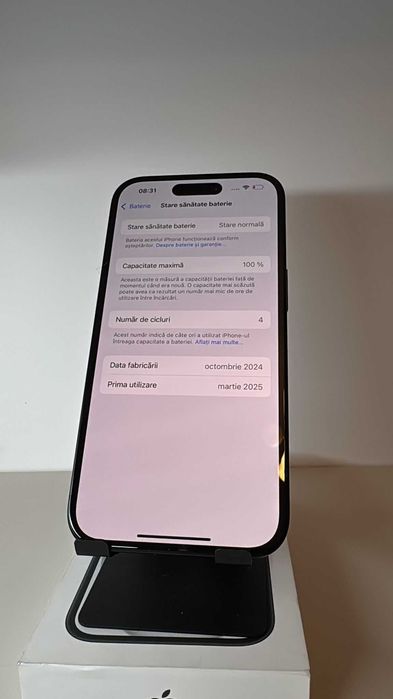 iPhone 15 / 100% baterie / Black - Impecabil