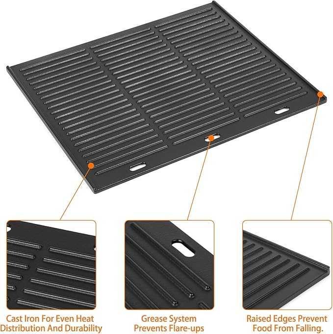 Plita Fontă 48,5x40cm, universală  gaz, cărbune