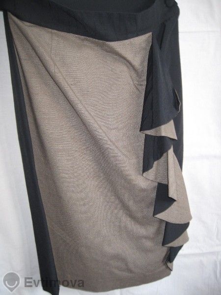 Дамска пола, елегантна, коприна+памук+лен