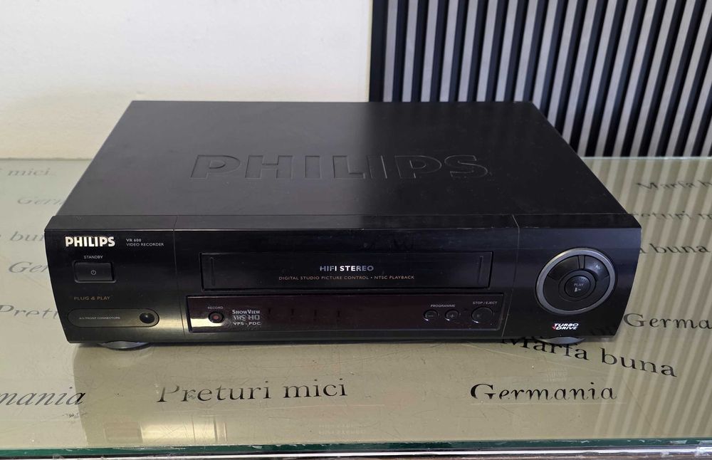 Player video VHS Philips VR 600 - de vazut casetele de la nunta