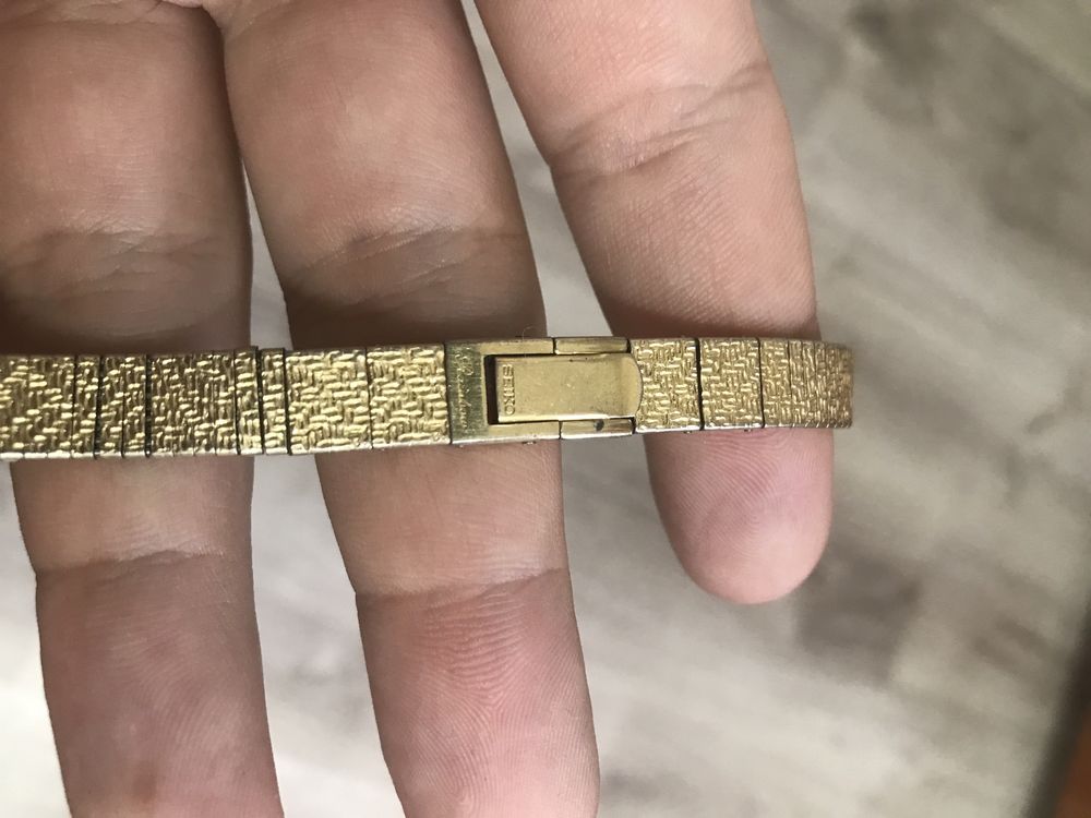 Bratara ceas seiko aur 18k gold filled ( aur umplut )