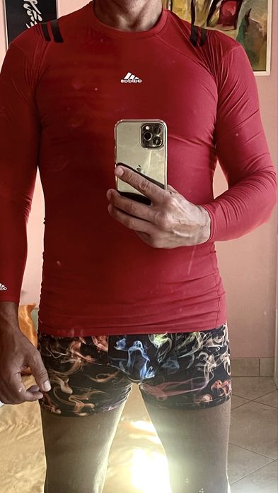 Tricou sport Adidas Tech Fit - Adipower - Marime L