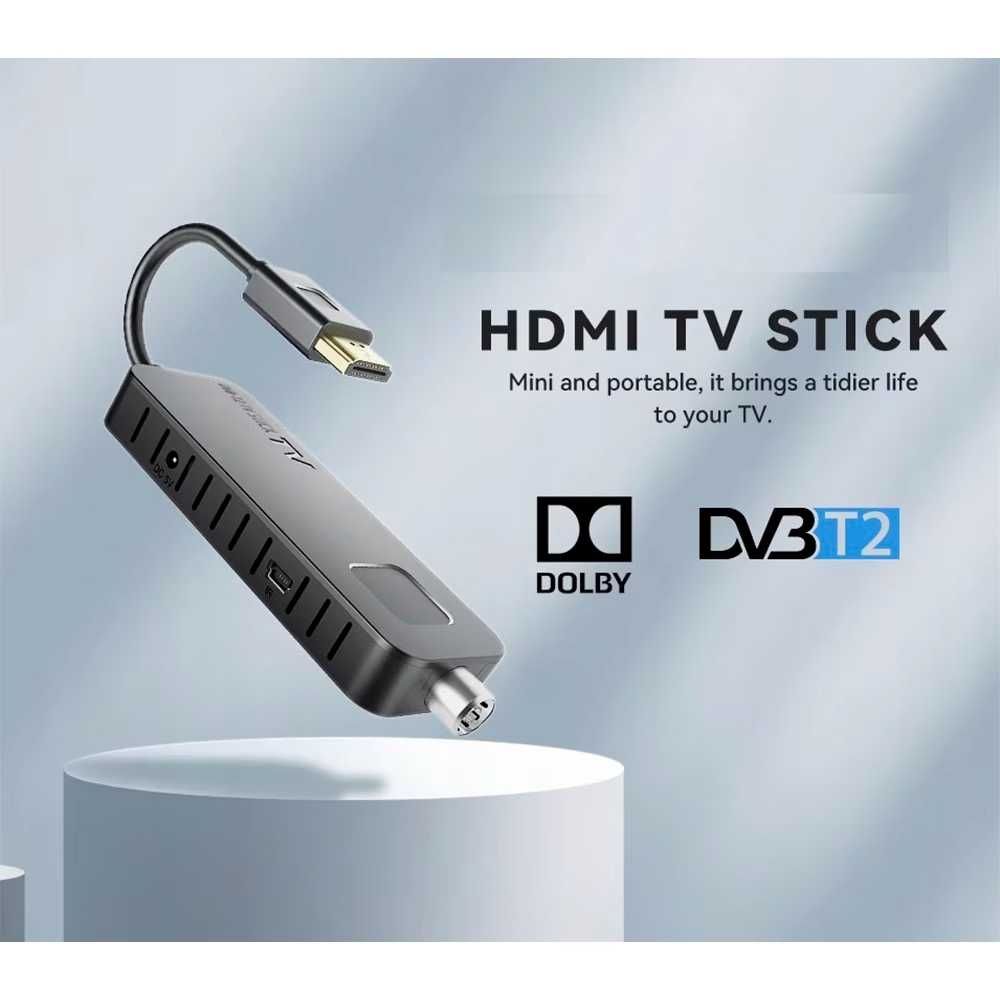 Цифров ТВ тунер Ajli 16040-16 DC DVB-T2 декодер HEVC H.265 Full HD