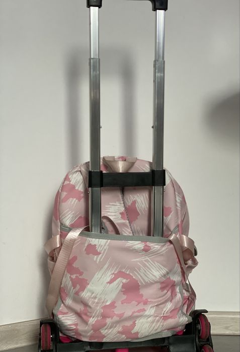 Ghiozdan cu troler cu 6 roti, pentru scari