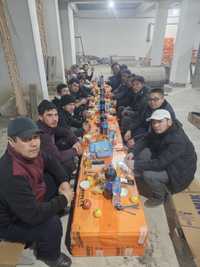 Строительная бригада из Узбекистана