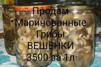 Продам домашние маринованные грибы вешенки