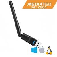 WiFi адаптер МедиaTek MT7601 Original USB 2 dB антена Мрежова карта