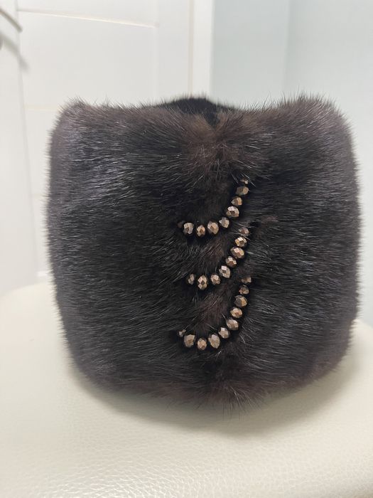 Норковая шапка 52-54р