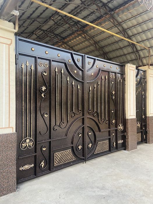 Покраска ворот любых сложностей