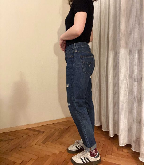 Нови Levi's mom jeans с ниска талия (M+ размер)