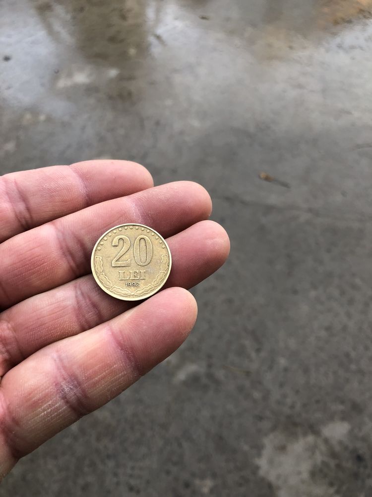 Moneda 20 lei cu Stefan cel Mare 1992