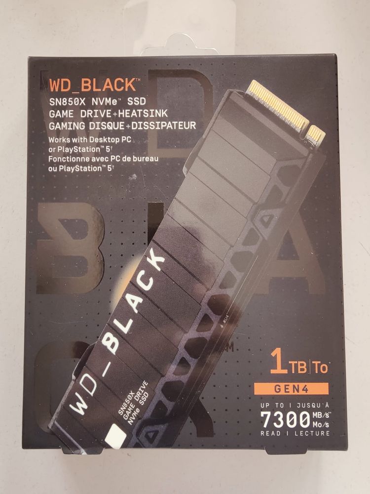 WD Black SSd 1TB SN850x Heatsink
