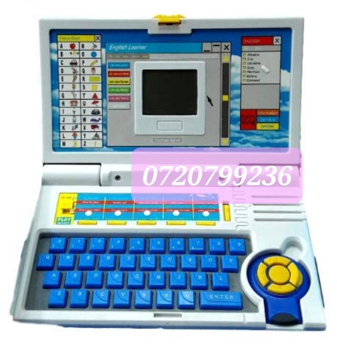 Laptop interactiv pt copii 20 activități Engleza NOU