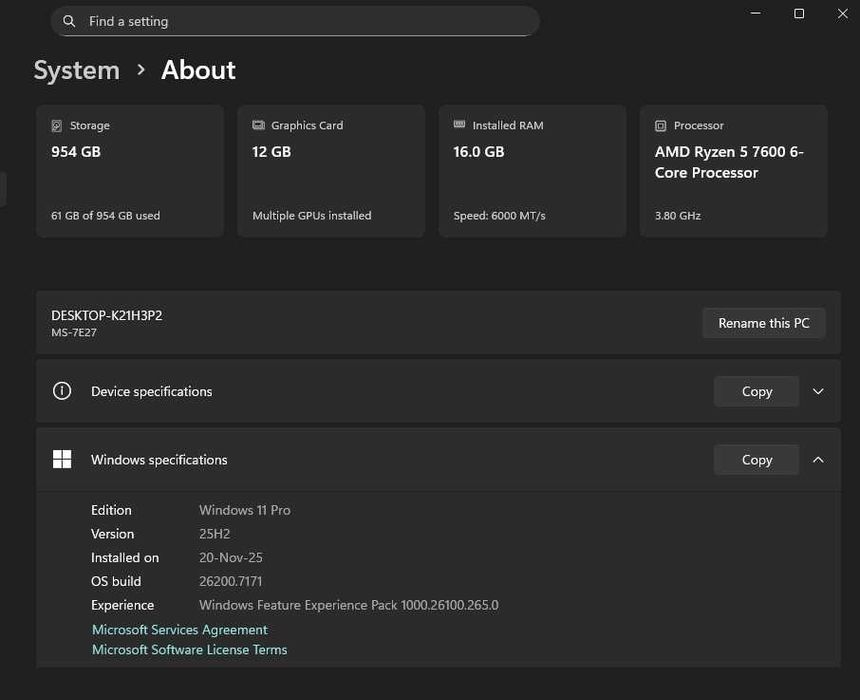 Гейминг Комбо, Ryzen 5 7600, MSI B650M Pro, 16GB DDR5 6000 - Гаранция