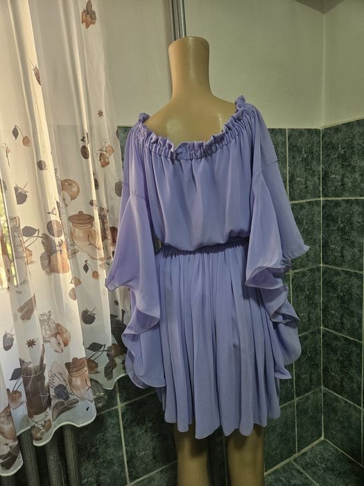 Rochie noua din voal lila,marime 36