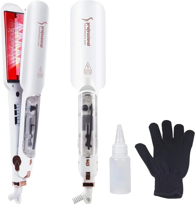 Професионална кератинова парна преса за коса с инфрачервена светлина