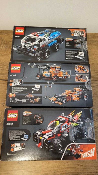 Vand 3 Lego Technic 42072, 42104, 42091