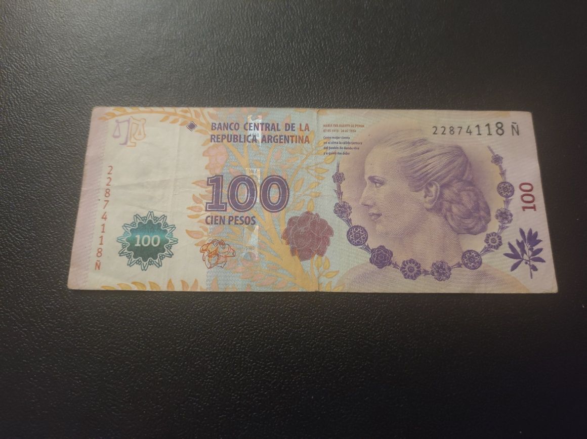 Bancnota 100 pesos Argentina