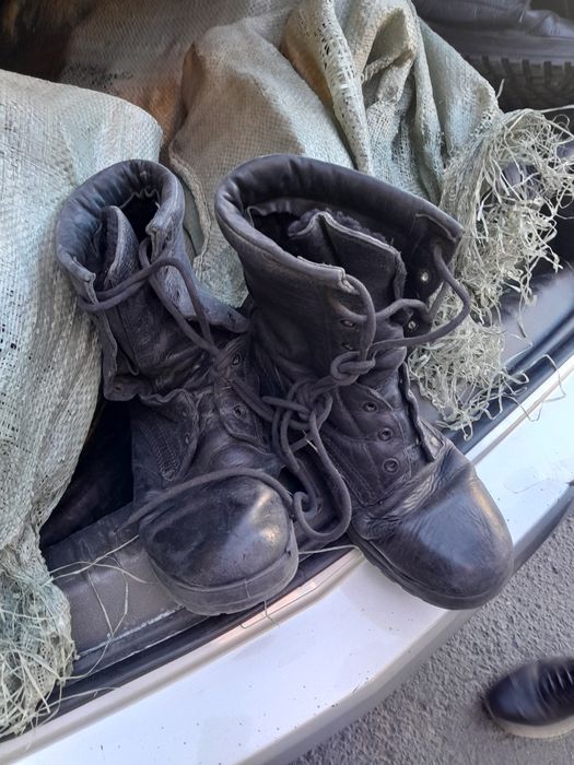 Берцы бу чисто кожа шебер