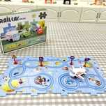 Puzzle circuit educativ pentru copii constructie 15 piese si accesorii