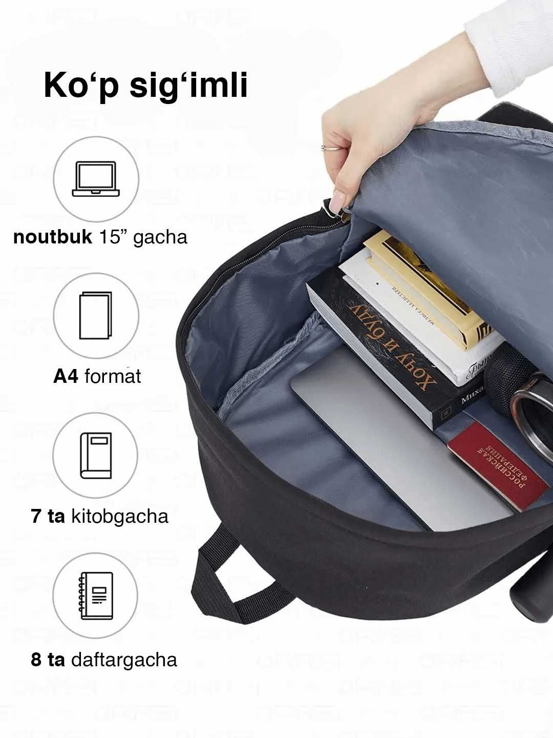 Sumka noutbuk uchun, sumkalar maktabga ishga o'qishga, maktab sumkalar