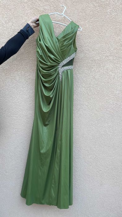 Rochie Verde Lungă Elegantă pentru Nuntă, Marime XL / 42 / 14