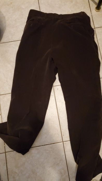 Pantaloni raiati maro