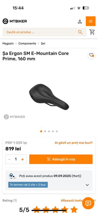 Sa bicicleta Ergon SM10 E-MOUNTAIN si Tija 30.9 SRSUNTOUR AMORTIZOR