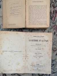Laguerre et la paix comte Leon Tolstoi ed 1885 Paris libraireHachette