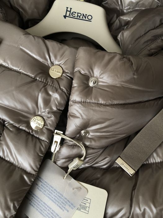 Куртка пуховик Herno брендовая стеганная куртка пуховик пальто  Италия
