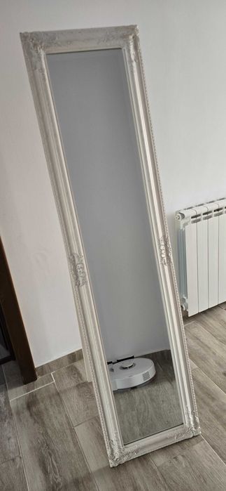 Oglindă albă 40×150