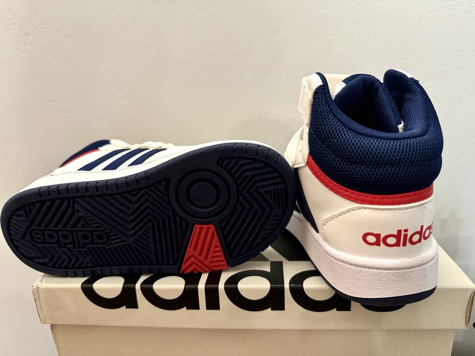 Ghete Adidas Hoops Mid sneakersi copii NOI sport pantofi