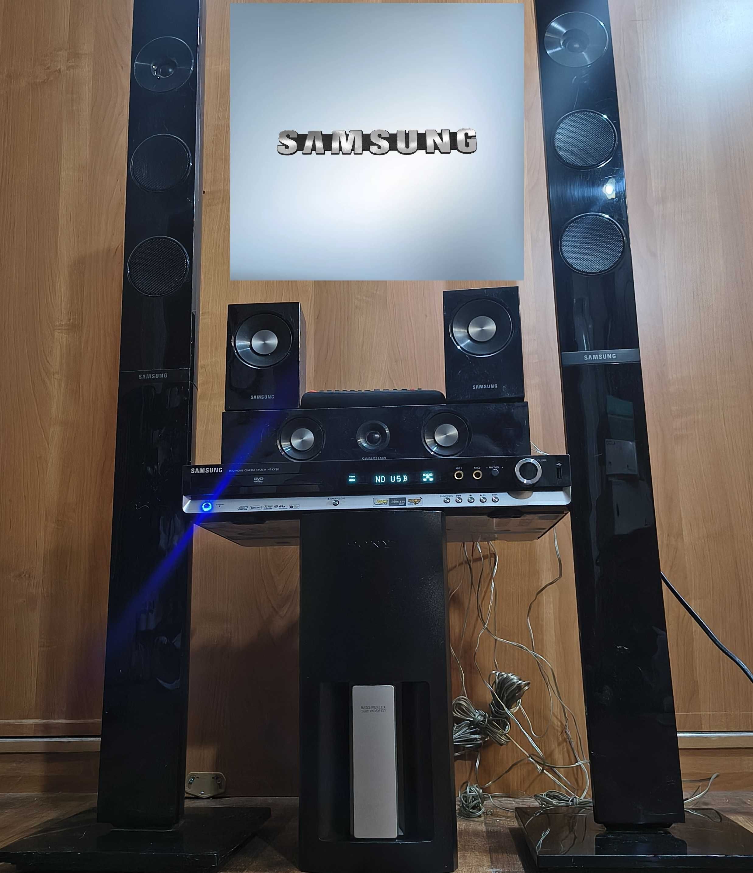 Домашний кинотеатр Samsung сабвуфер Bluetooth АДАПТЕР.АУКС.FM /USB/