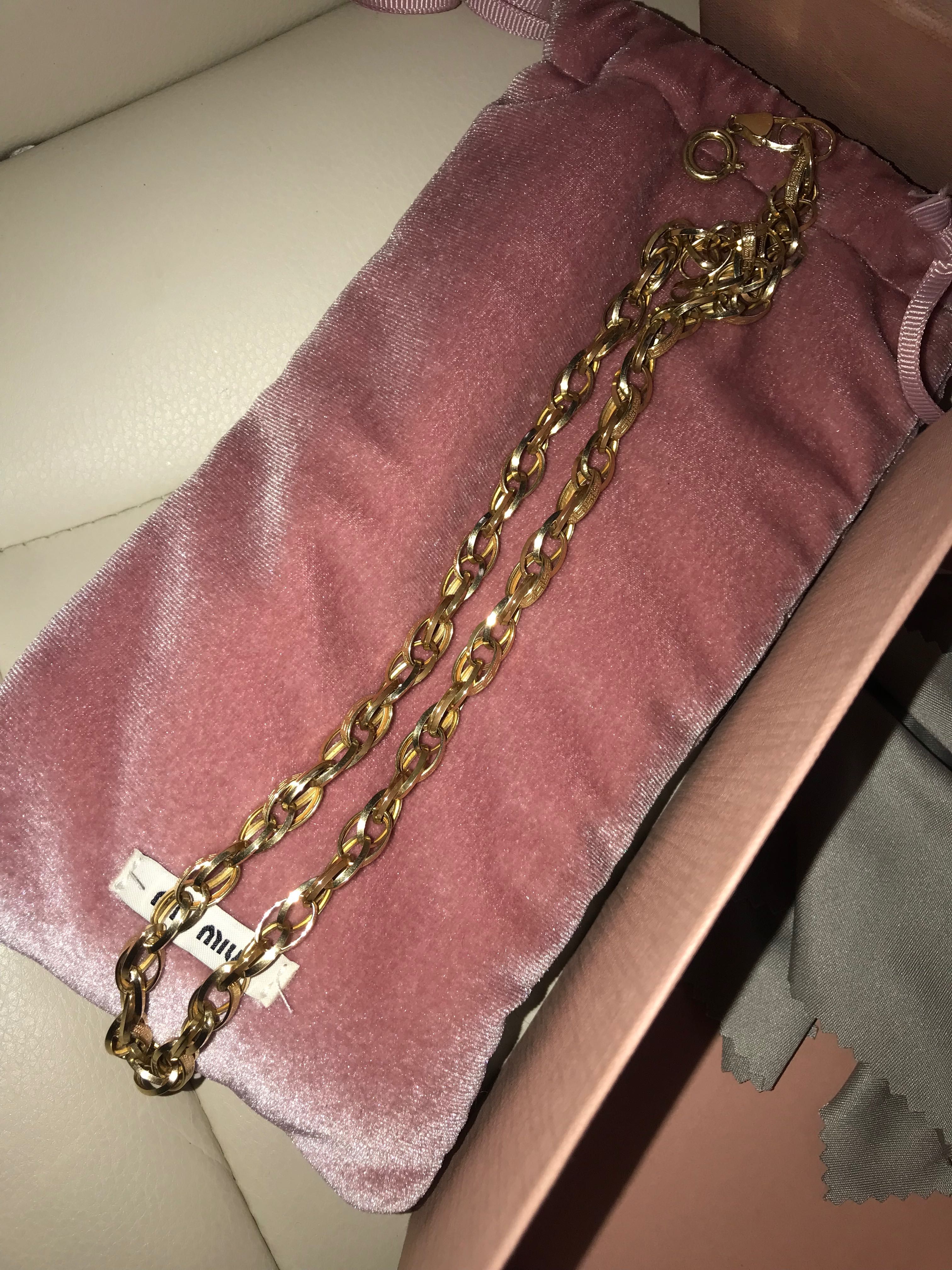Златна гривна шанел chanel/  Златен синджир/ злато 14 карата