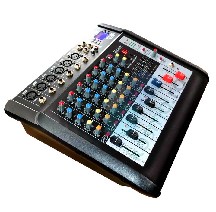 Mixer audio activ amplificat USB Bluetooth 4/6/8/12 canale 400W-1200W