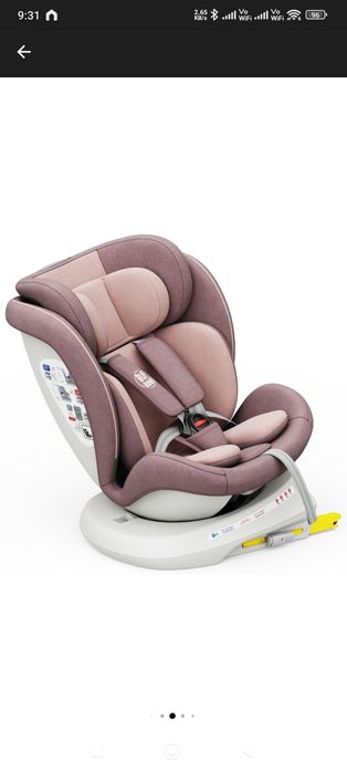 Scaun auto Tweety Plus iSize Buf Boof LightPurple cu isofix Rotativ 36