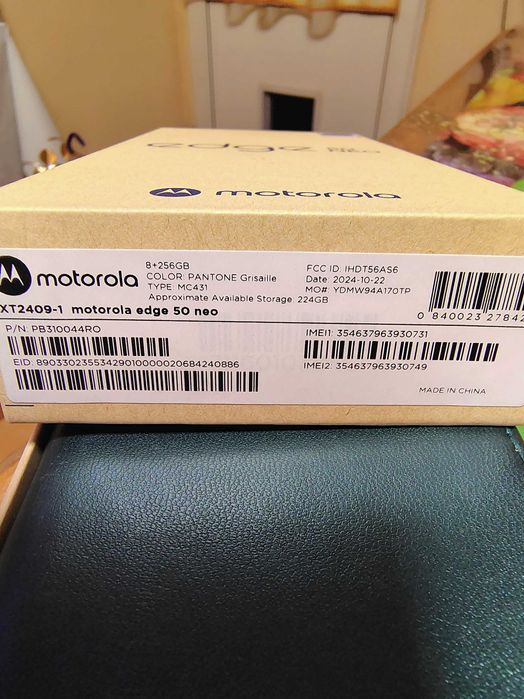 Telefon mobil Motorola Edge 50 Neo, Dual SIM, 256GB, 8GB RAM, 5G