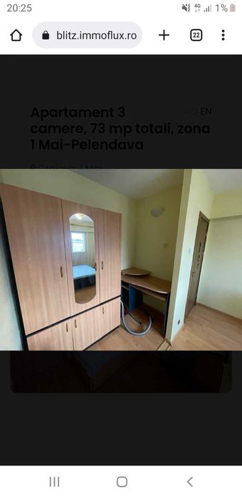Vând  apartament cu 3 camere,decomandat ,zona 1Mai