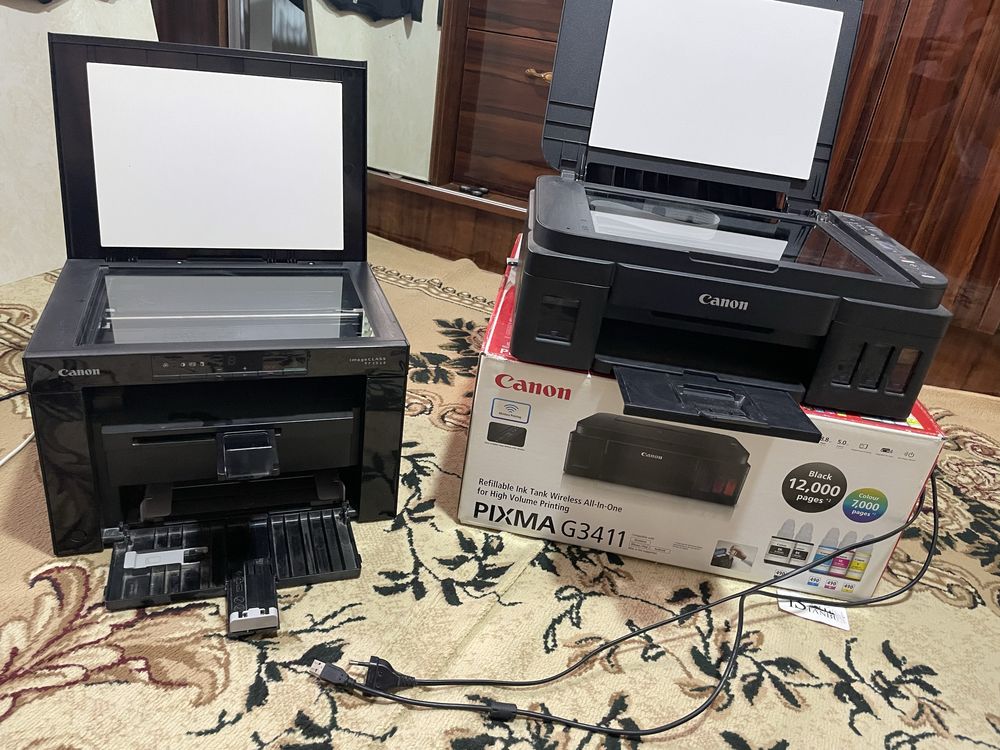 Printer  Canon MF3010 Faqat oq qorasi qoldi